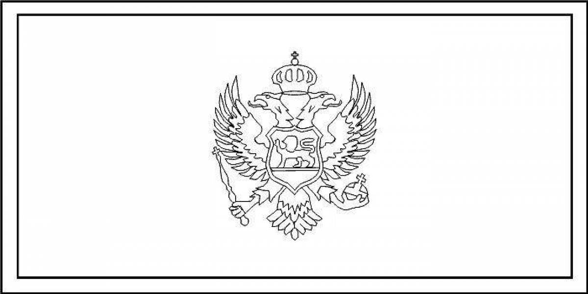 Great coloring coat of arms of the russian federation