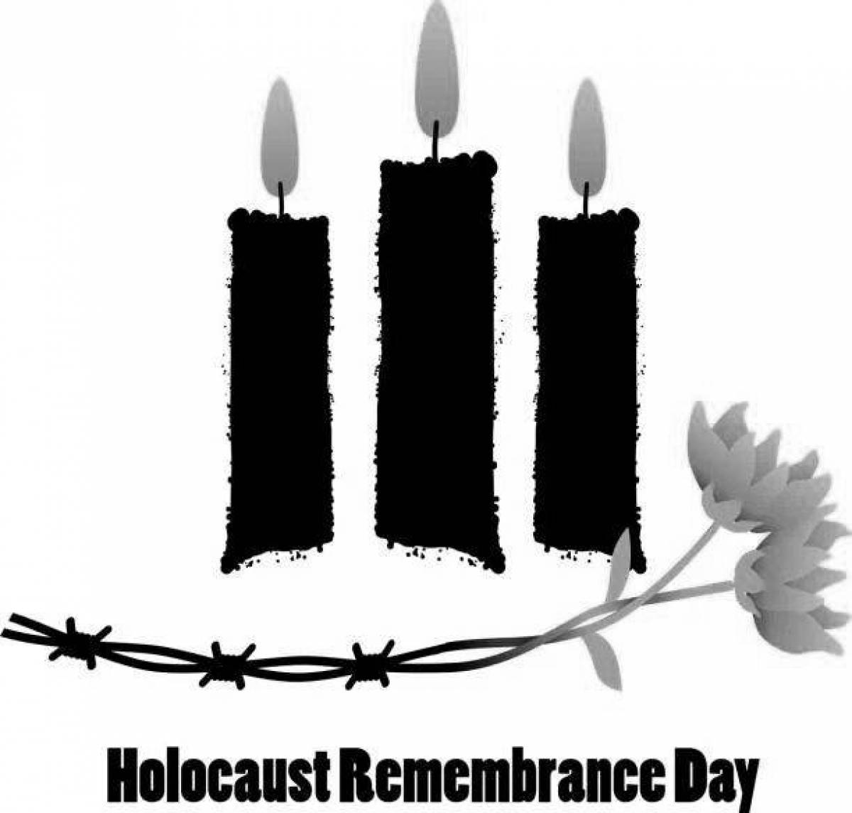 Radiant coloring page holocaust symbol flower