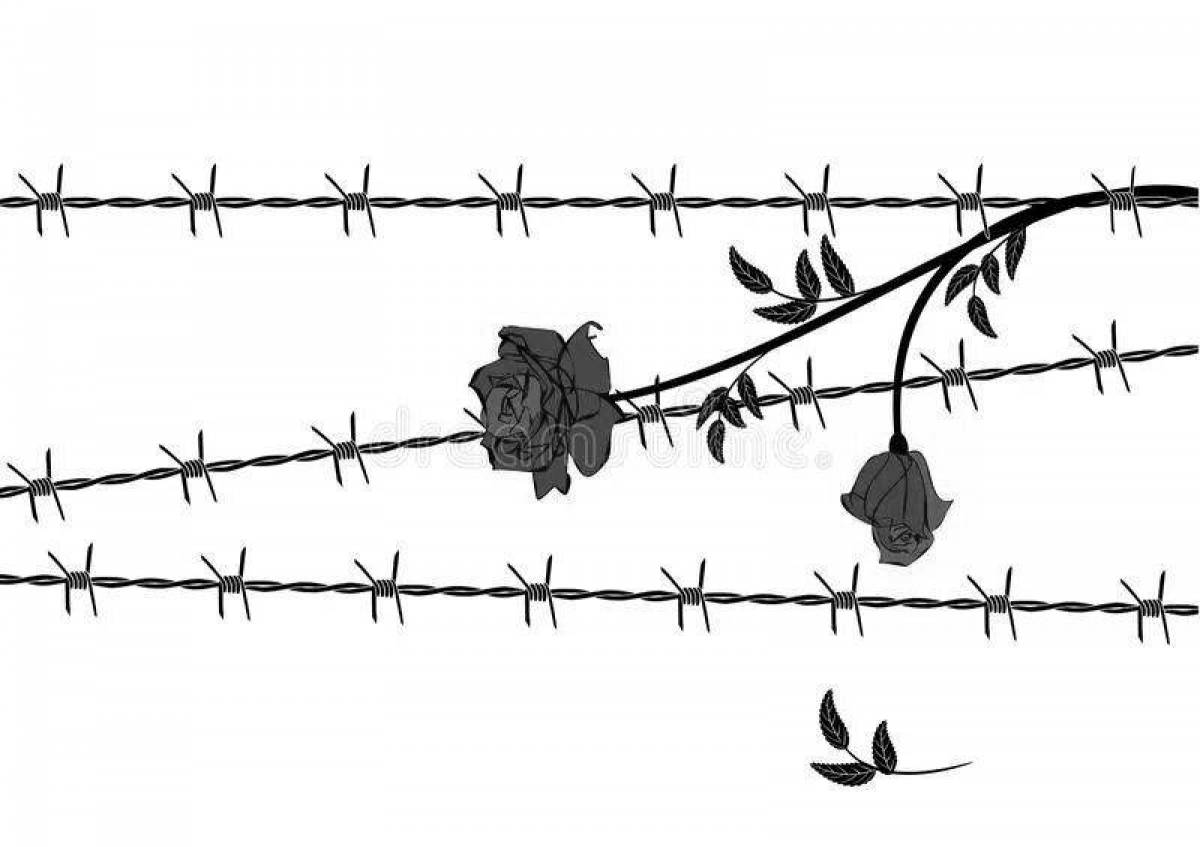Впечатляющая раскраска цветок символ холокоста