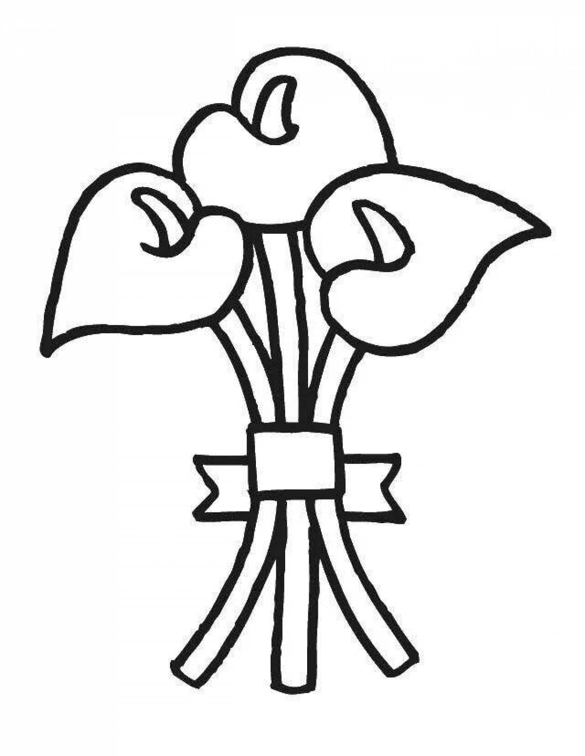 Захватывающая раскраска цветок символ холокоста