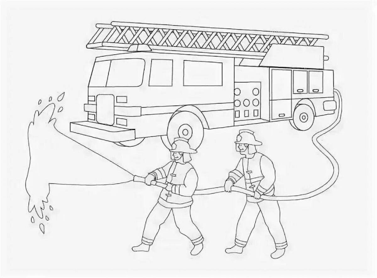 Пожарный распечатать. Раскраска пожарная охрана. Контуры для раскрашивания пожарный. Пожарная машина и огонь раскраска. Пожарная часть раскраска для детей.
