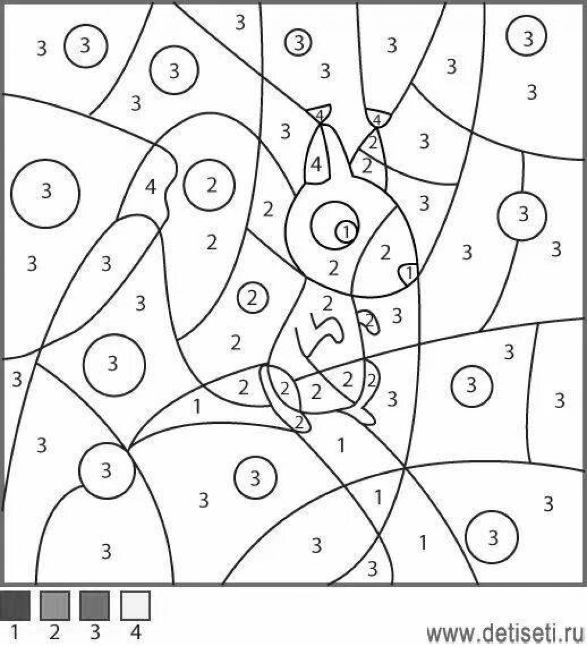 Упражнение мозаика. Закрашивание по цифрам. Закрашивание по цифрам для детей. Раскраска по цифрам Дикие животные. Раскраски математическая мозаика.