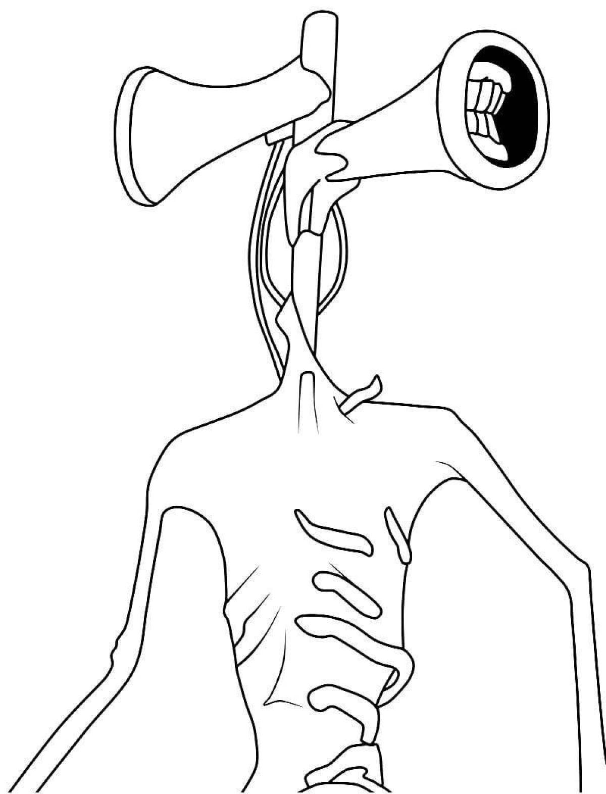 Awesome sereno head coloring page