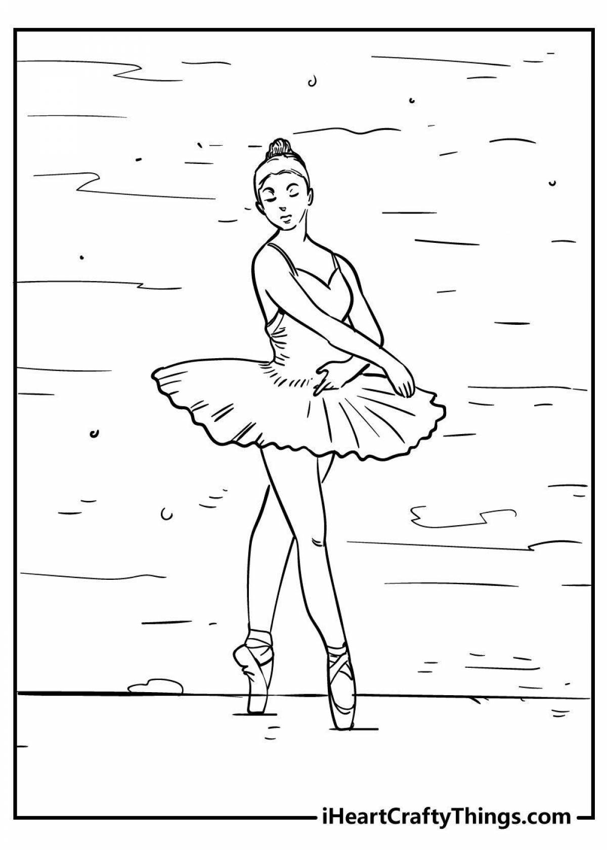 Яркая раскраска самых красивых балерин