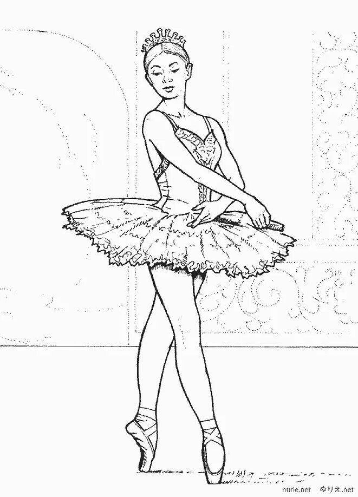 Экзотическая раскраска самых красивых балерин