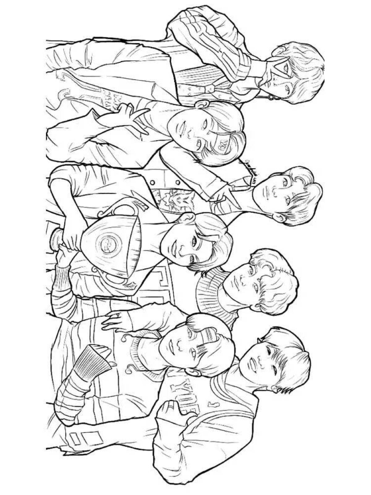 Stray kids fun spiral coloring book