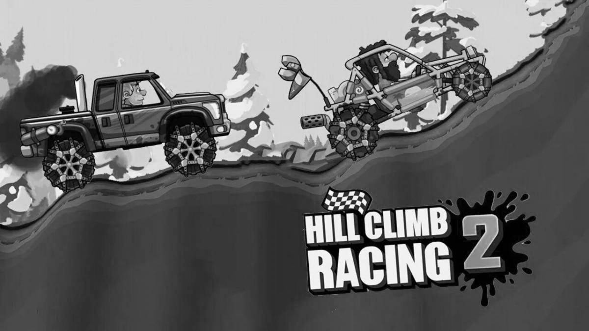 Фото Color-explosion hill climb racing раскраска
