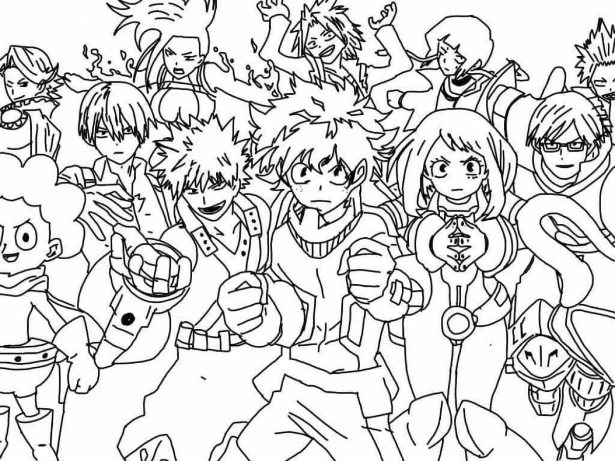 Раскраска Раскраска magical aegis hiro