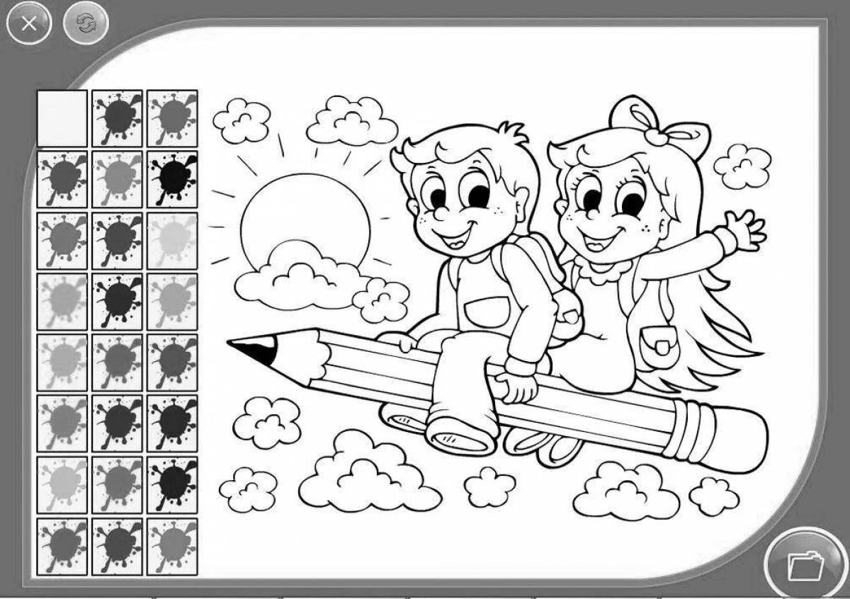 Coloring game for two