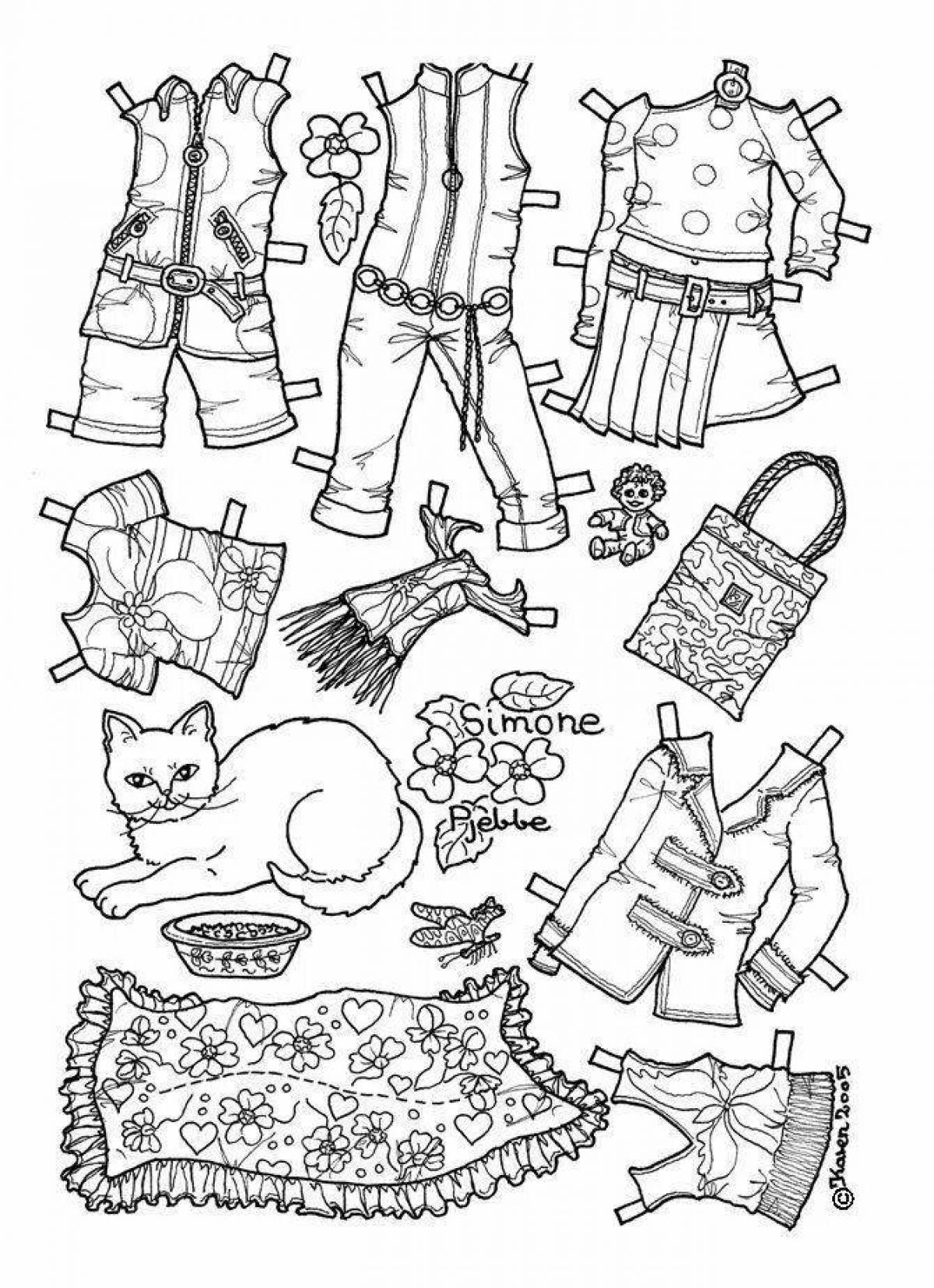 Шикарный кот с одеждой