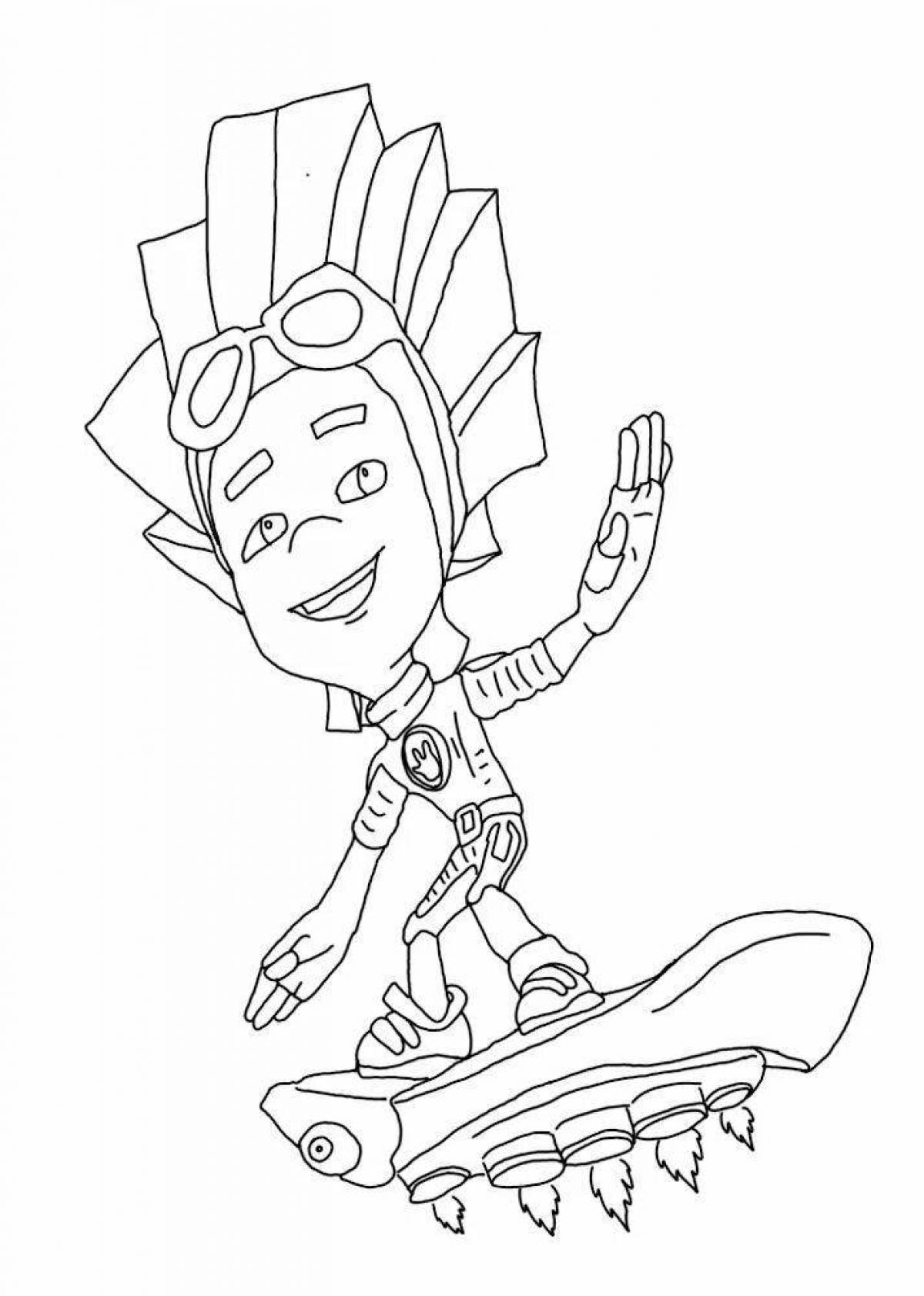 Раскраска гранд верта фиксиков