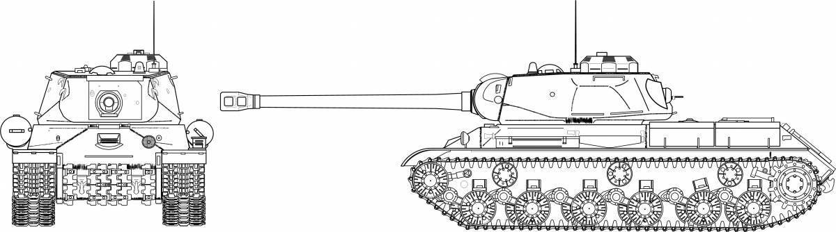 Great tank coloring page