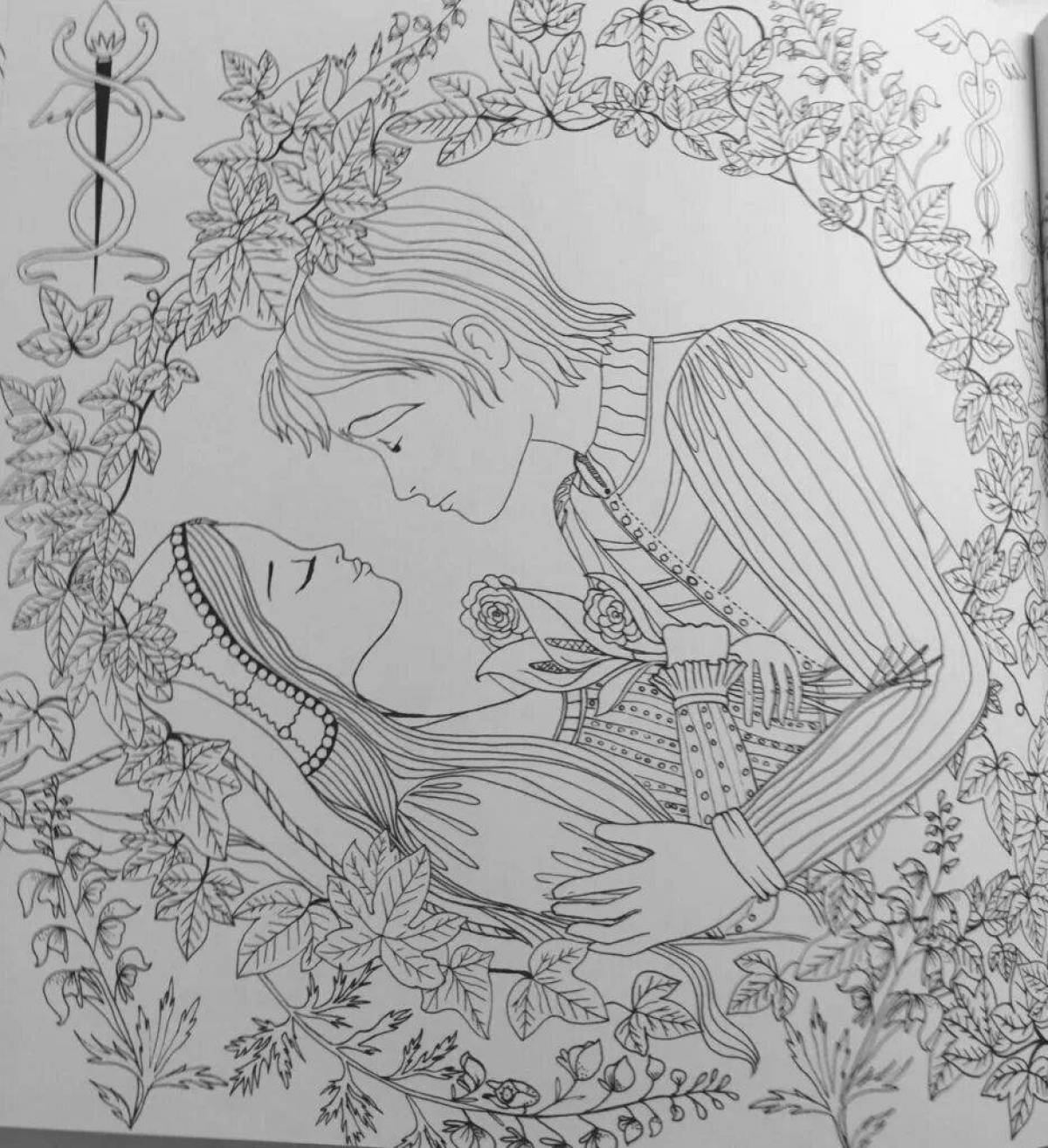Colouring gorgeous romeo and juliet