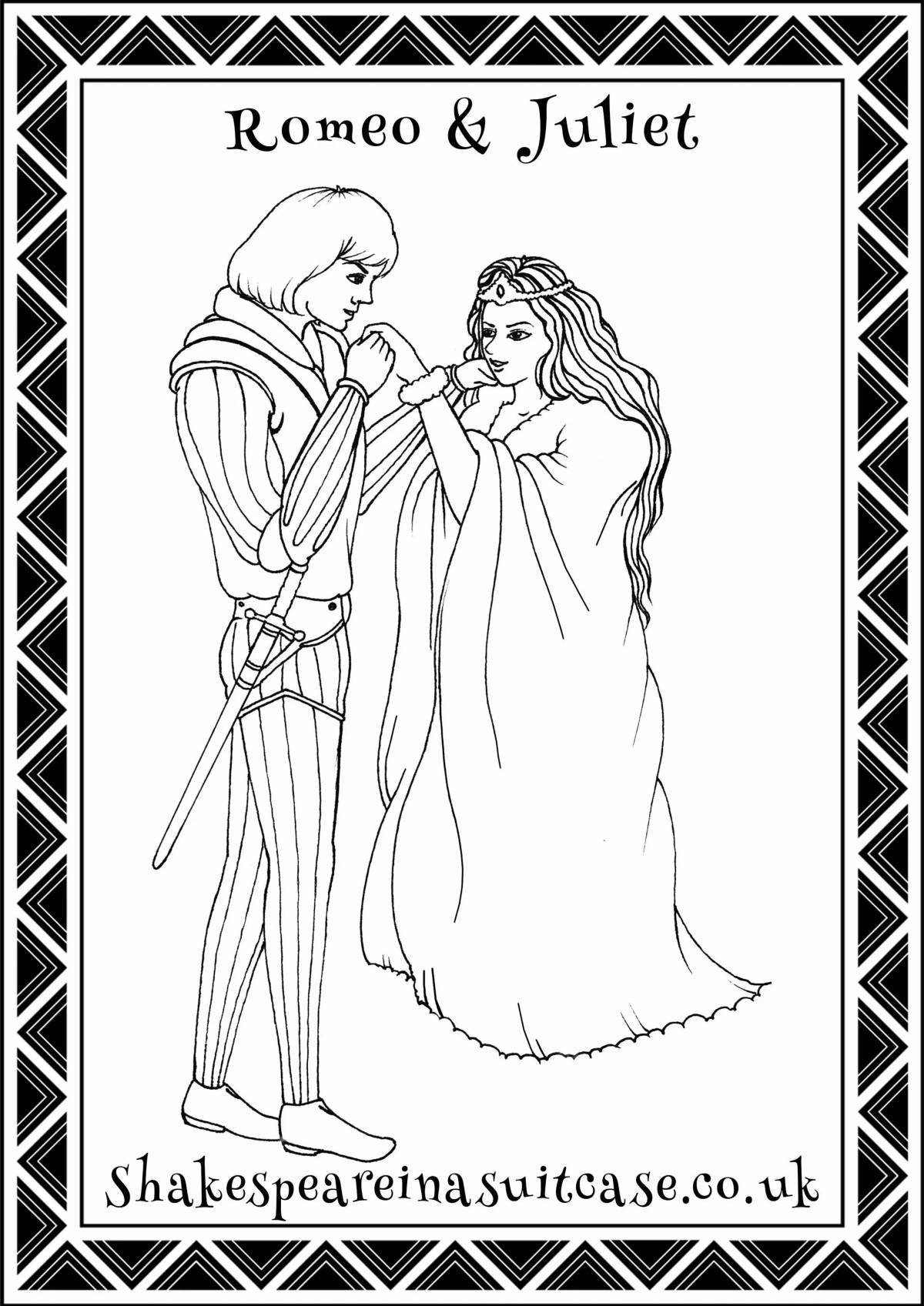 Violent romeo and juliet coloring book