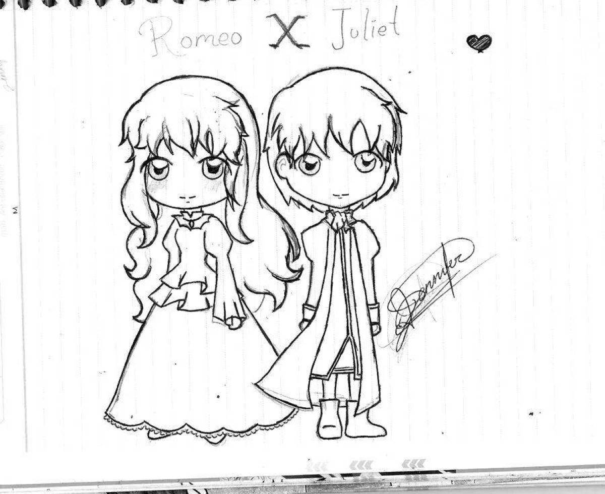 Living romeo and juliet coloring book