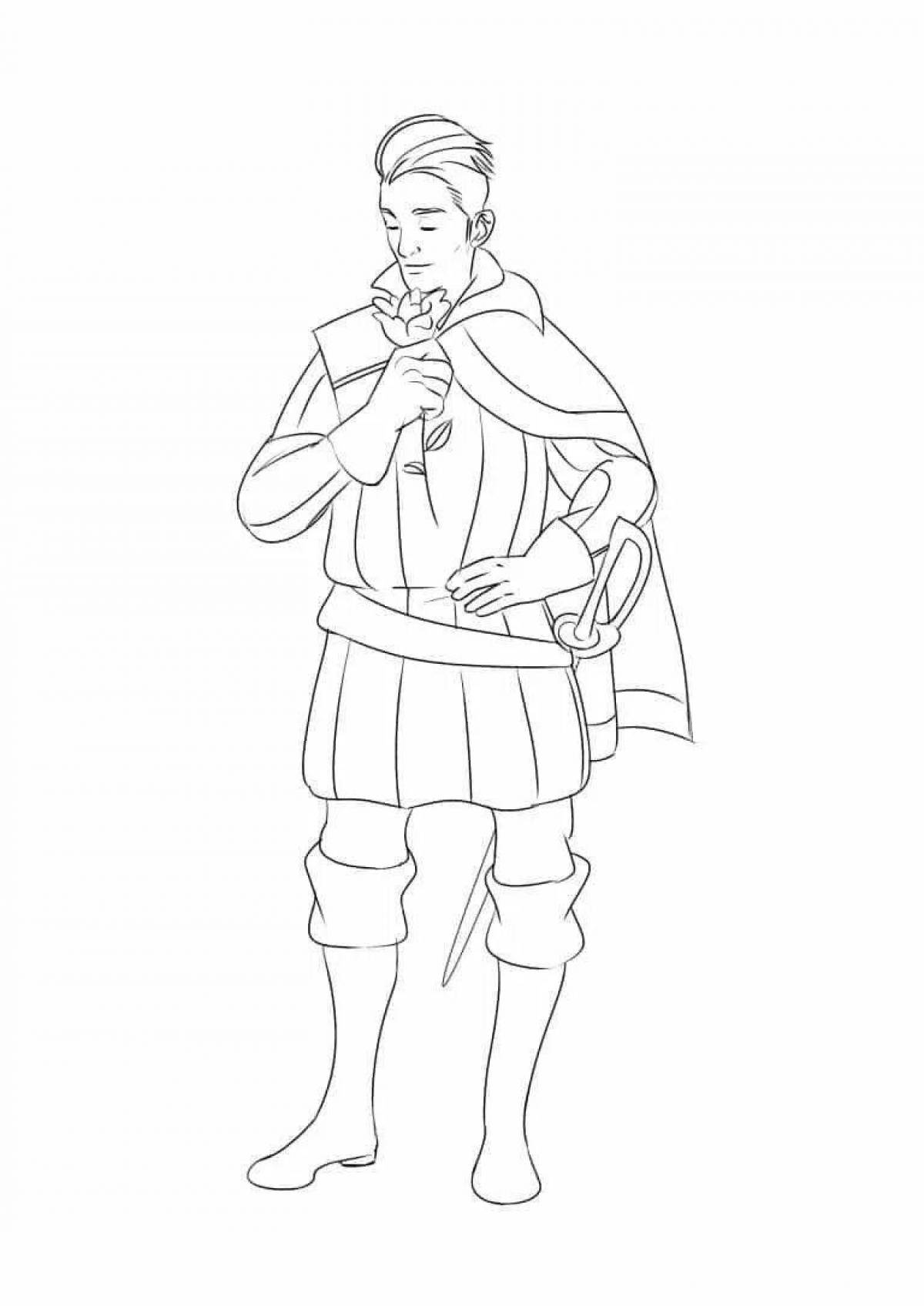 Colouring charming romeo and juliet