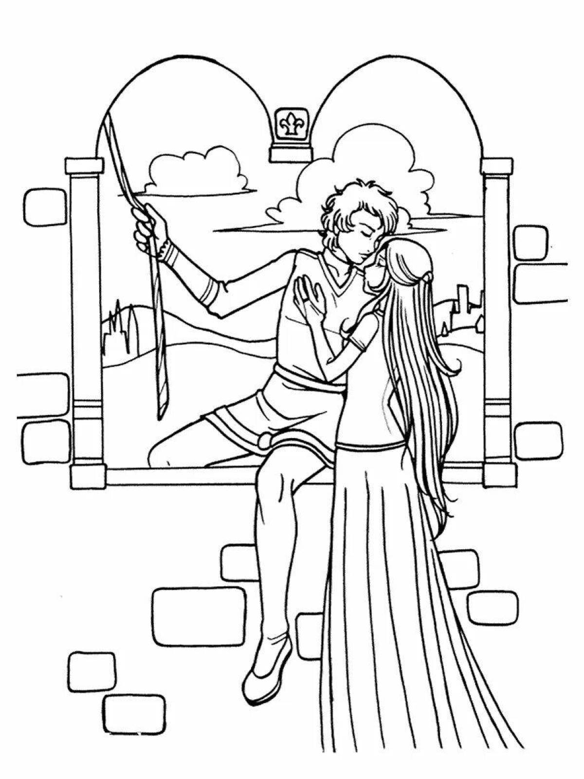 Witty romeo and juliet coloring book