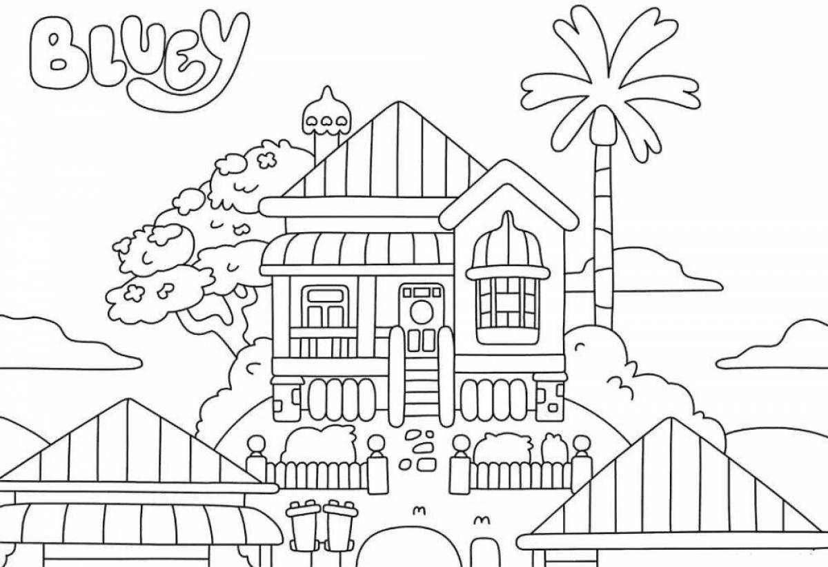 Decorated coloring house of my dreams