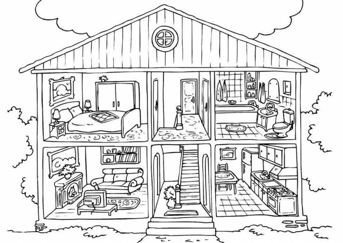 Как рисовать лето от Барби: жизнь в доме мечты