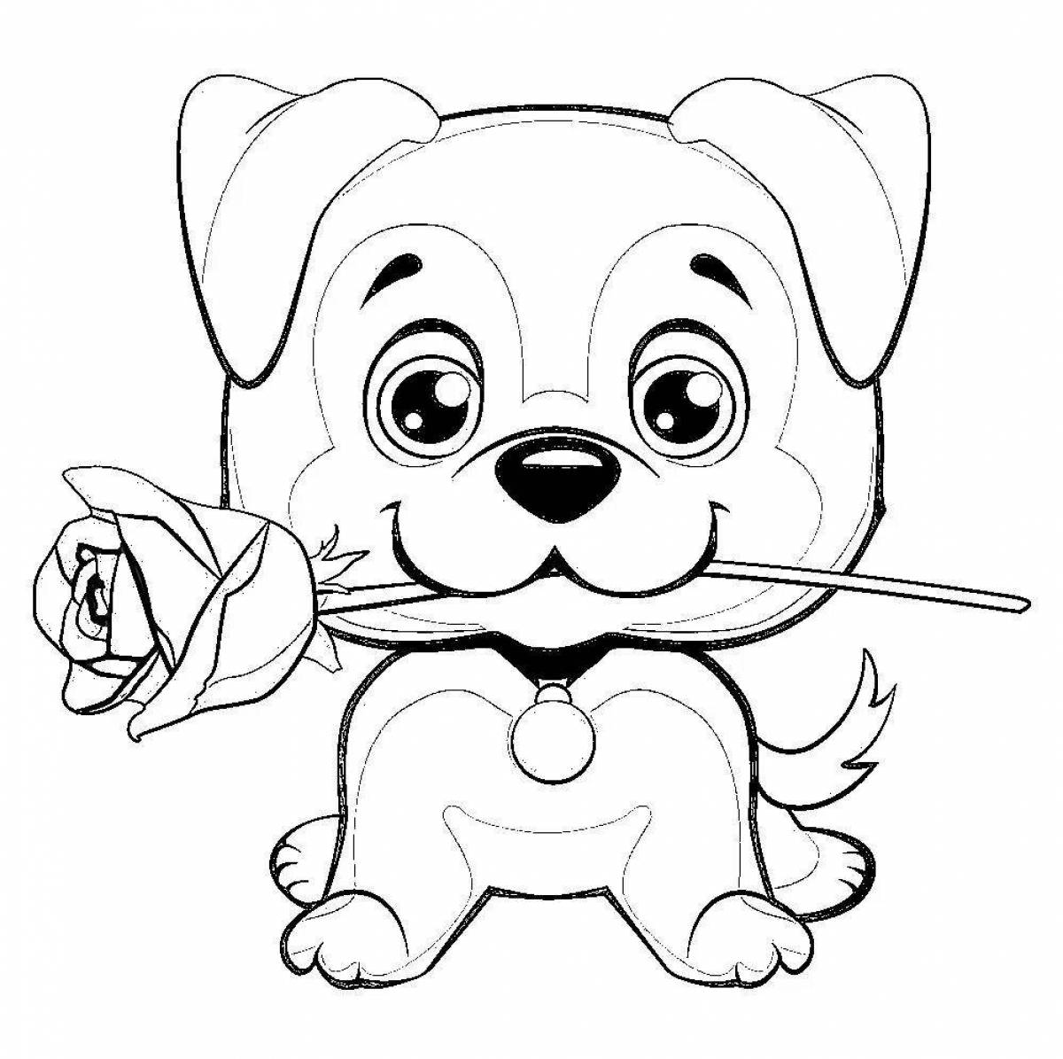 Dog with a bow #17