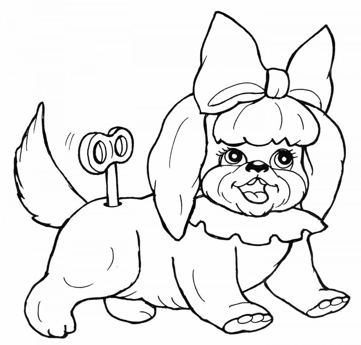 Dog with bow #19