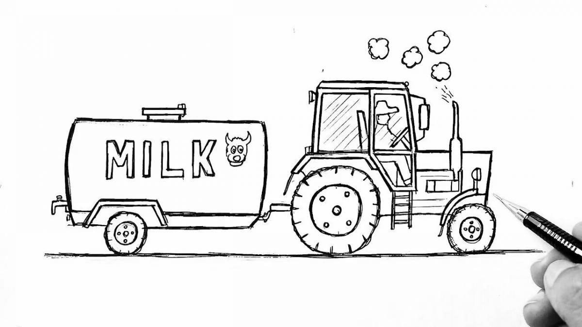 Tractor with drum #3