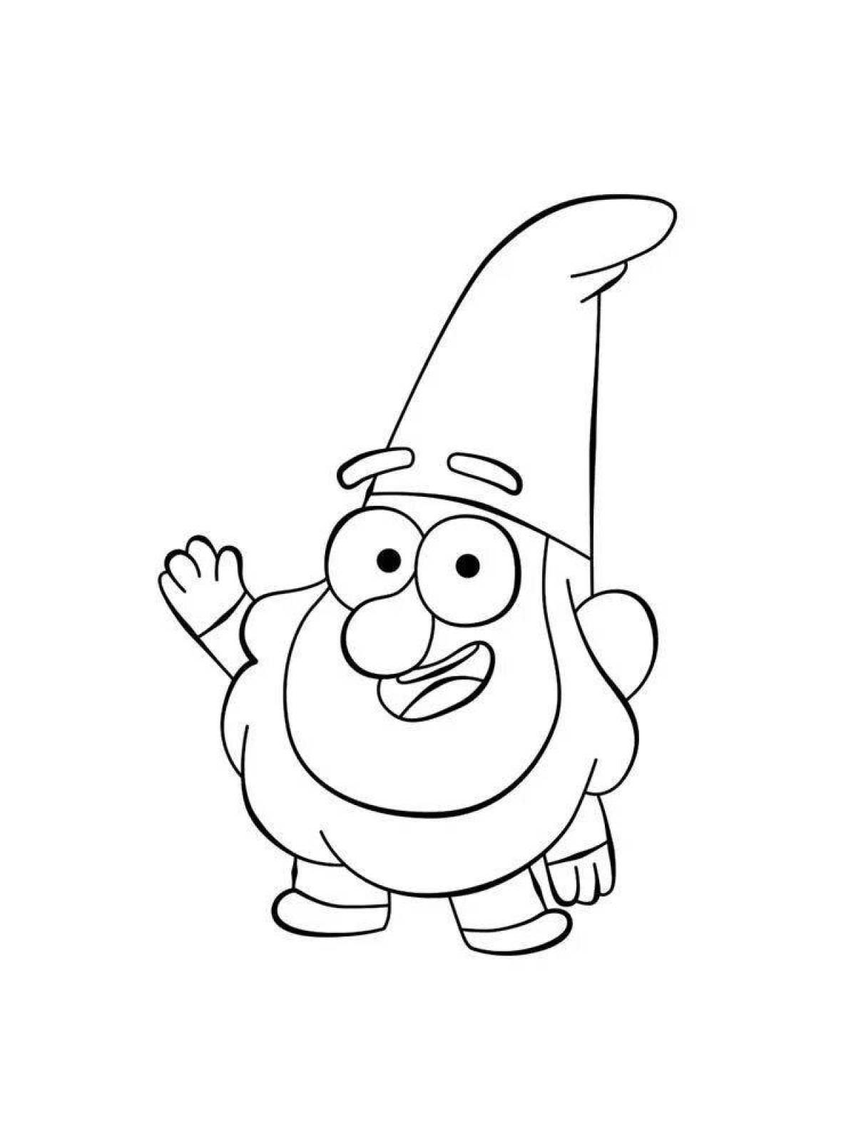 Gravity falls flickering light coloring page