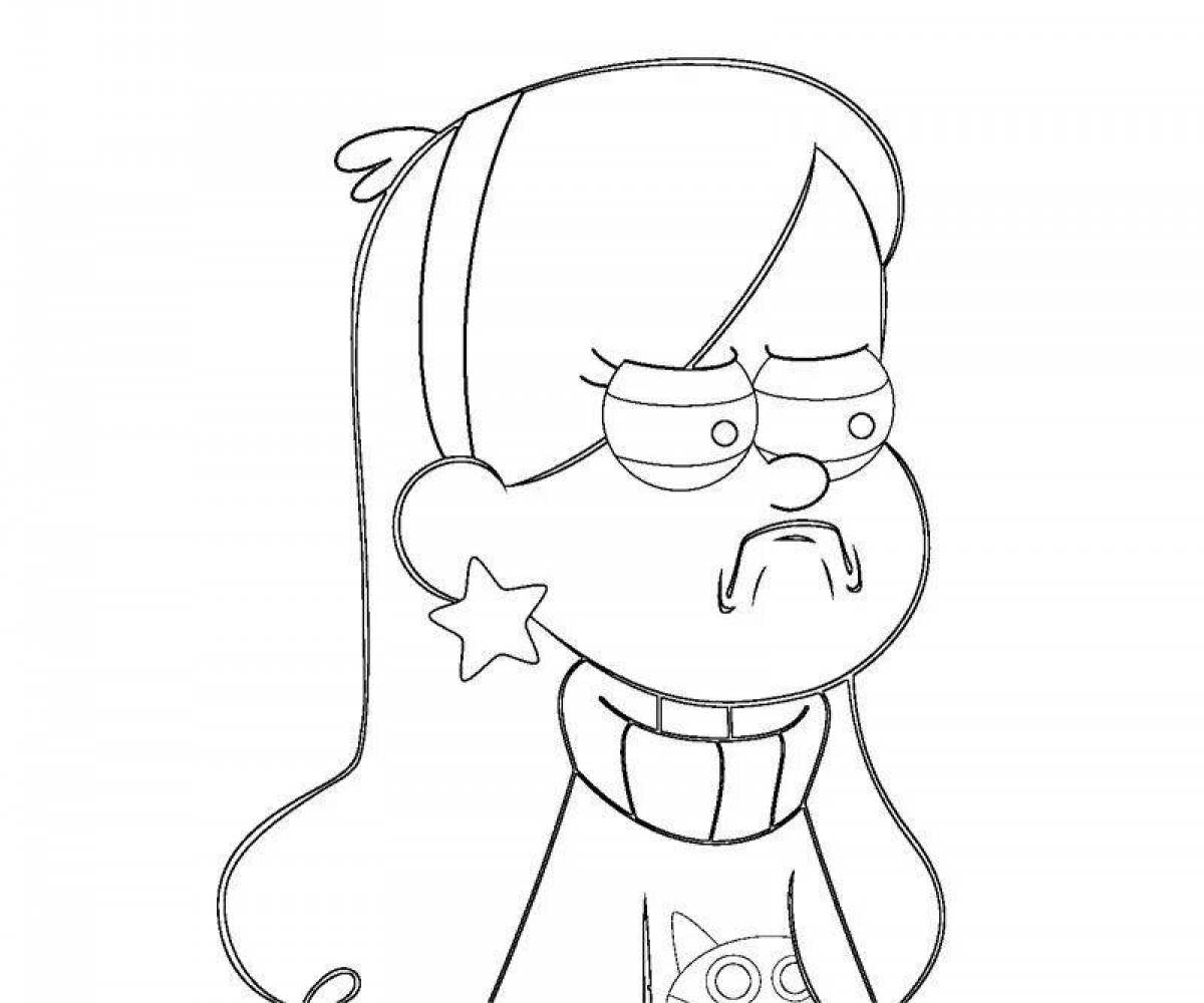 Flawless Gravity Falls Light Coloring Page