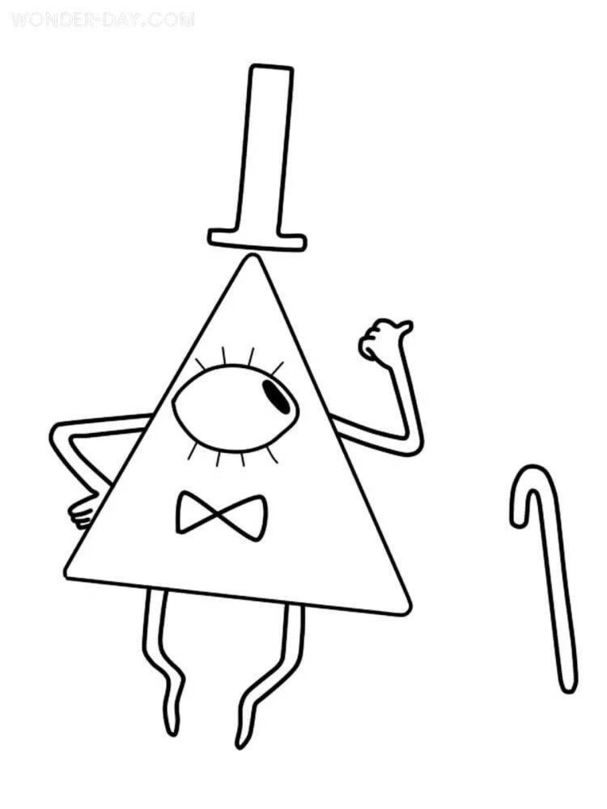 Exotic Gravity Falls Light Coloring Page