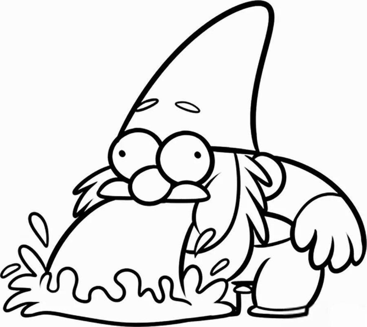 Glowing Light Gravity Falls Coloring Page