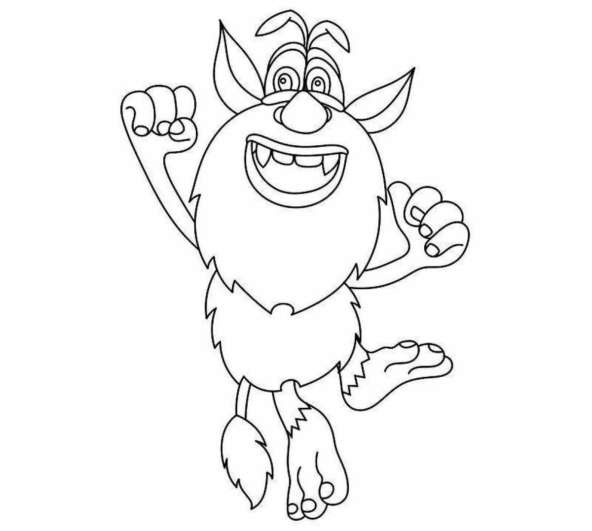 Coloring buba and mouse coloring page