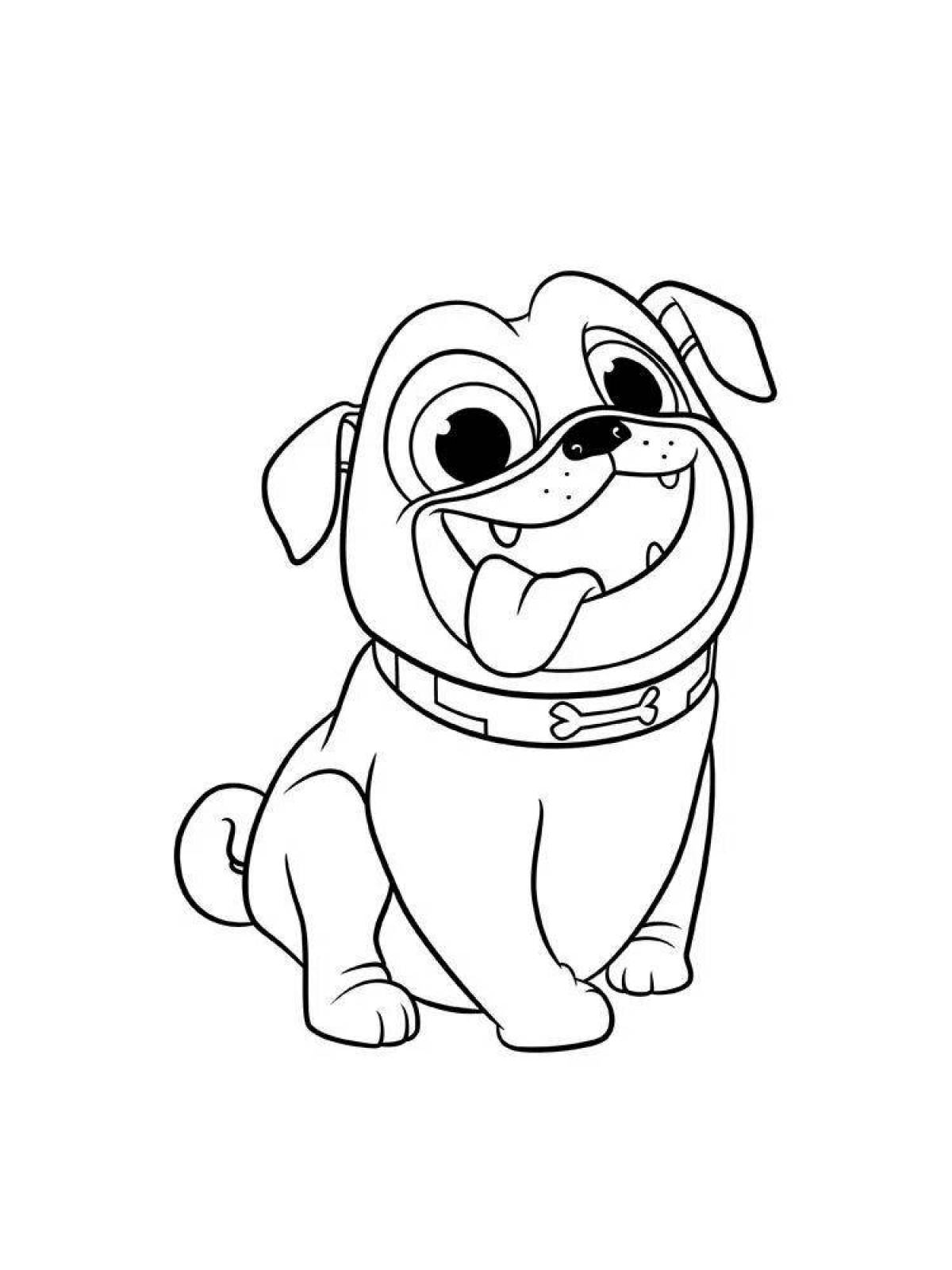 Color-luminous bingo and roles coloring page