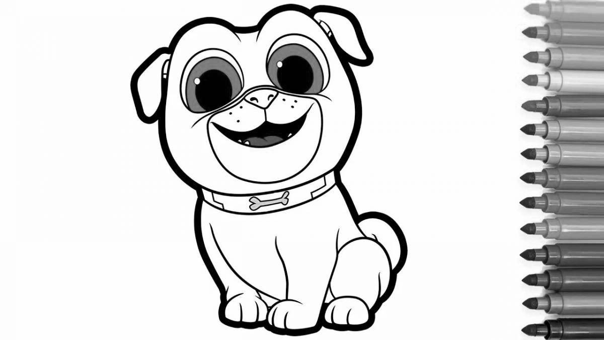 Color-gorgious bingo and roles coloring page