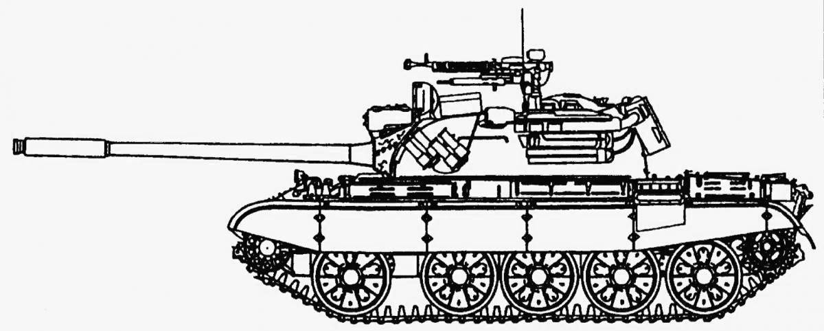 Charming tank t 35 coloring book