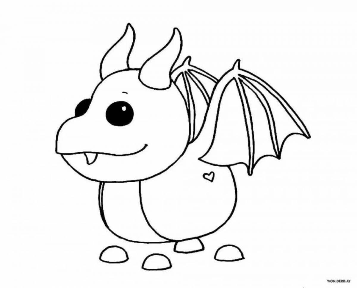 Adorable coloring page adopt mi ​​unicorn