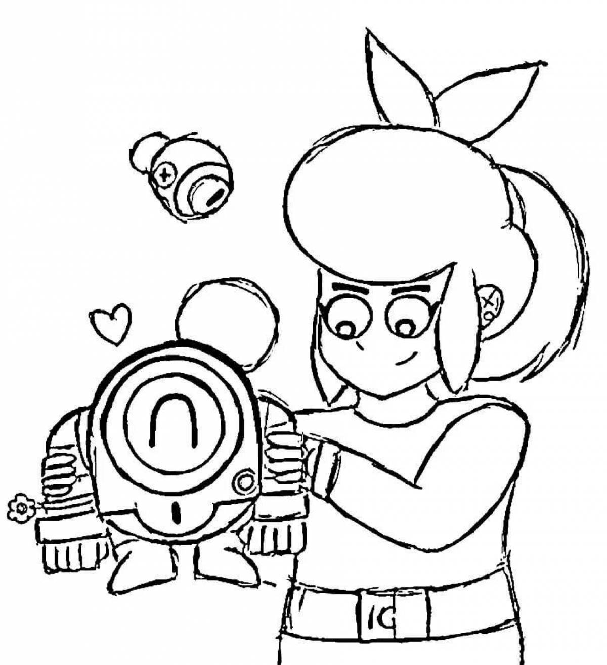 Bright coloring page bravo stars pam