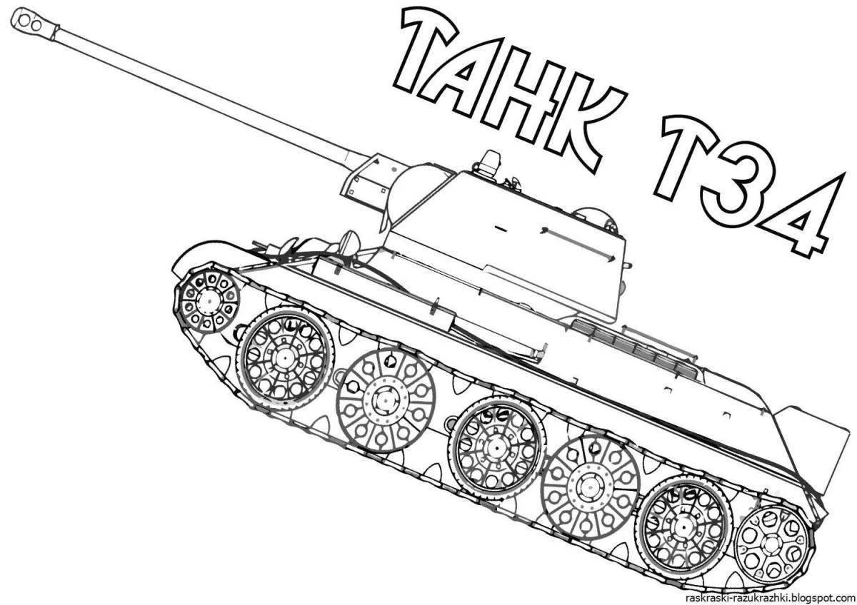 Раскраска танк гранд кв-45