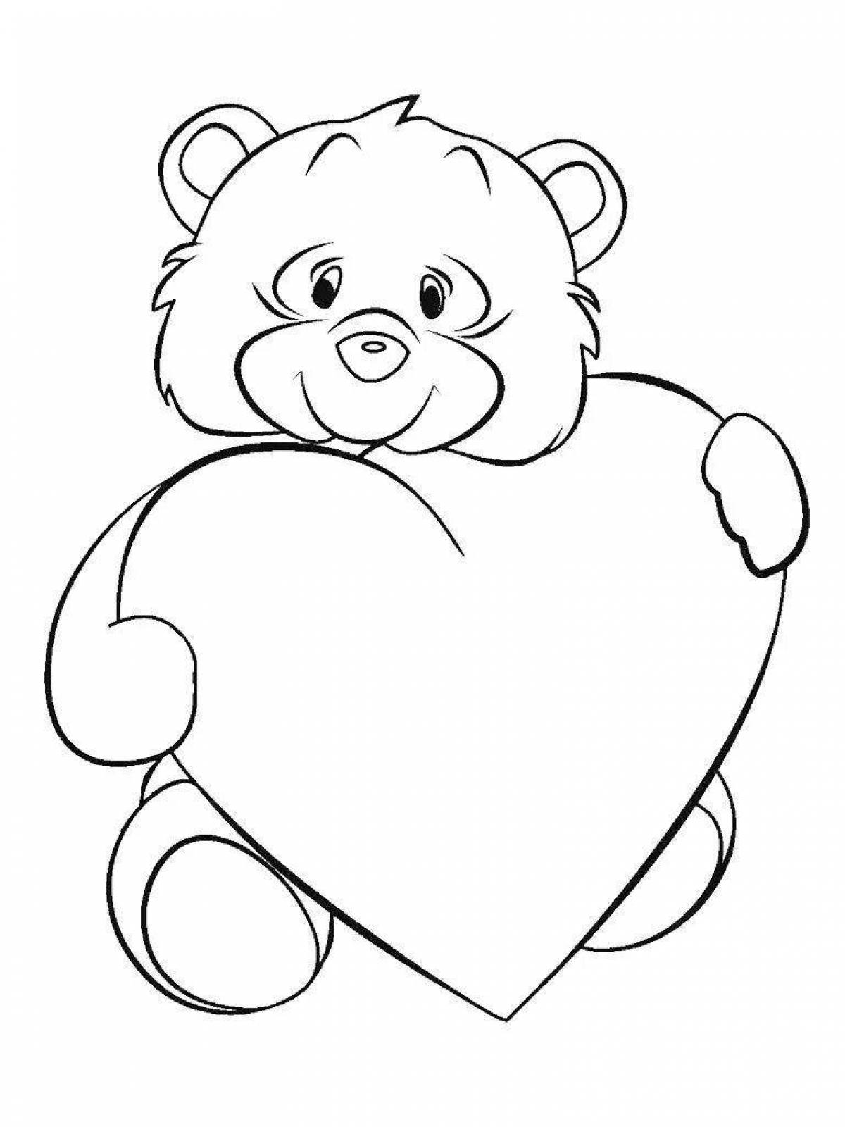 Медведь с сердечком #7
