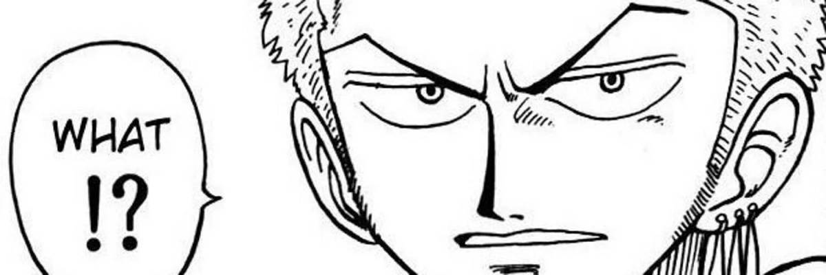Adorable Zoro one piece coloring page