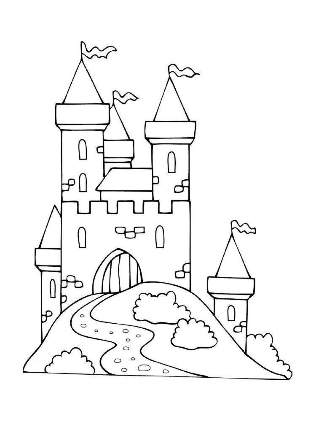 Children's Magnanimous Fortress Coloring Pages