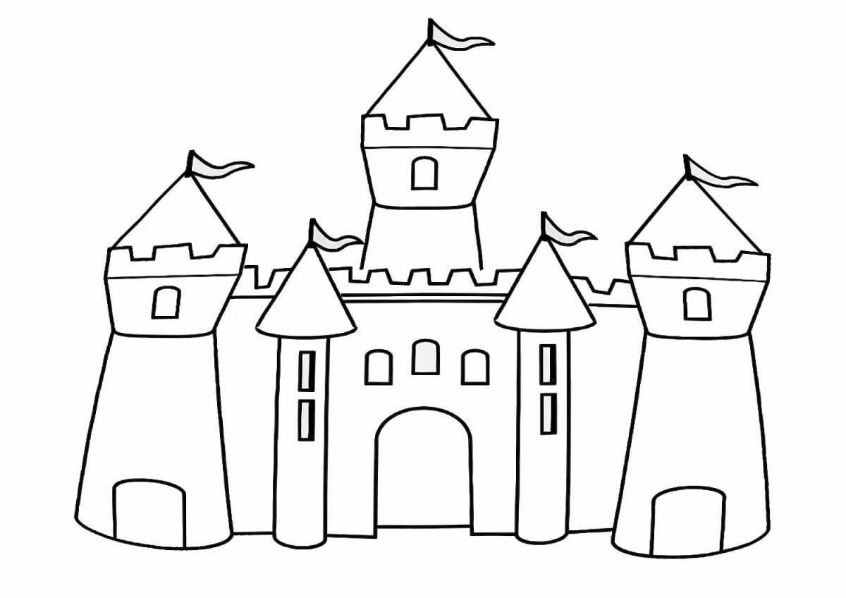 Colorific fortress coloring book for kids