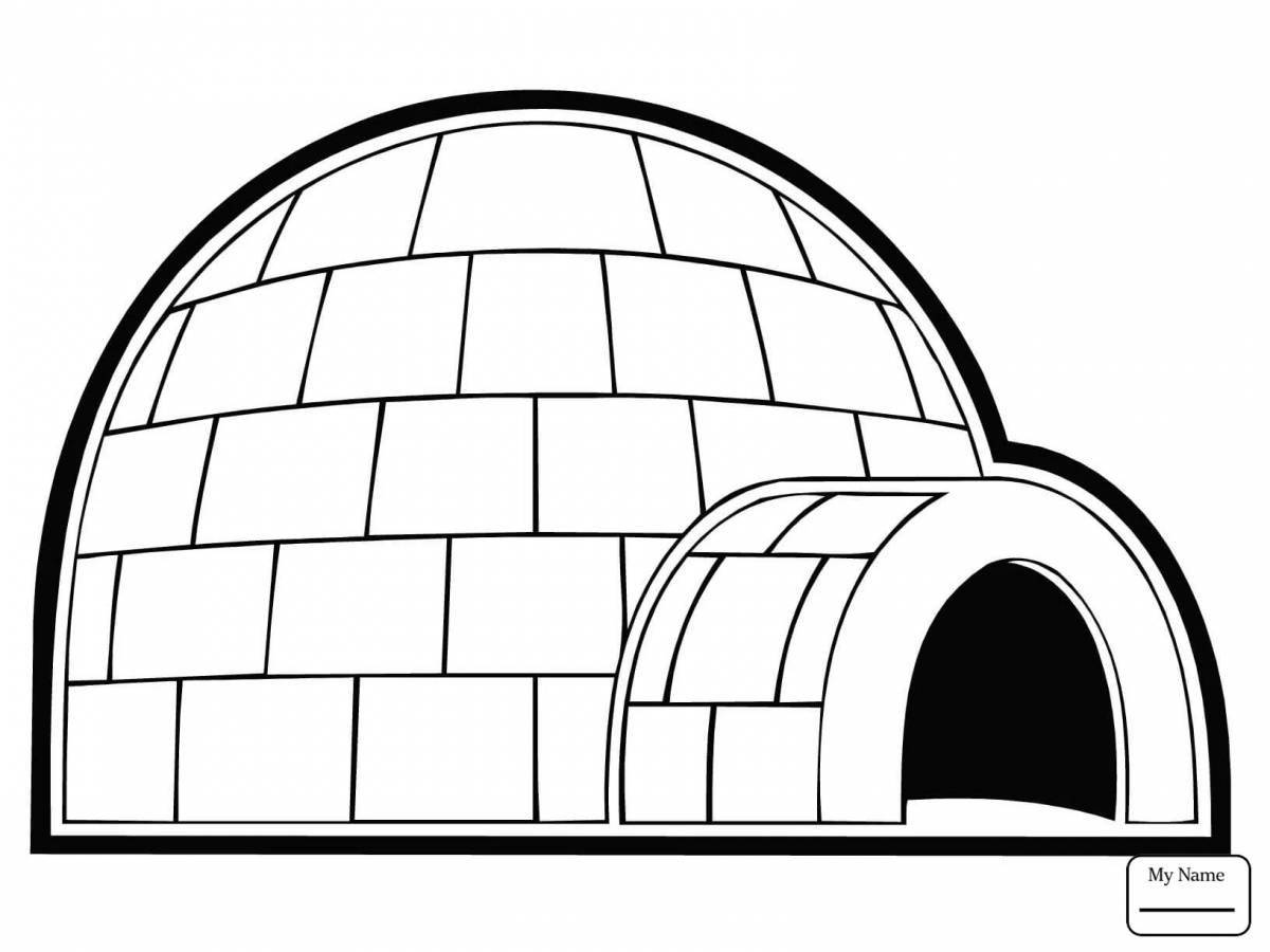 Great igloo coloring book for toddlers