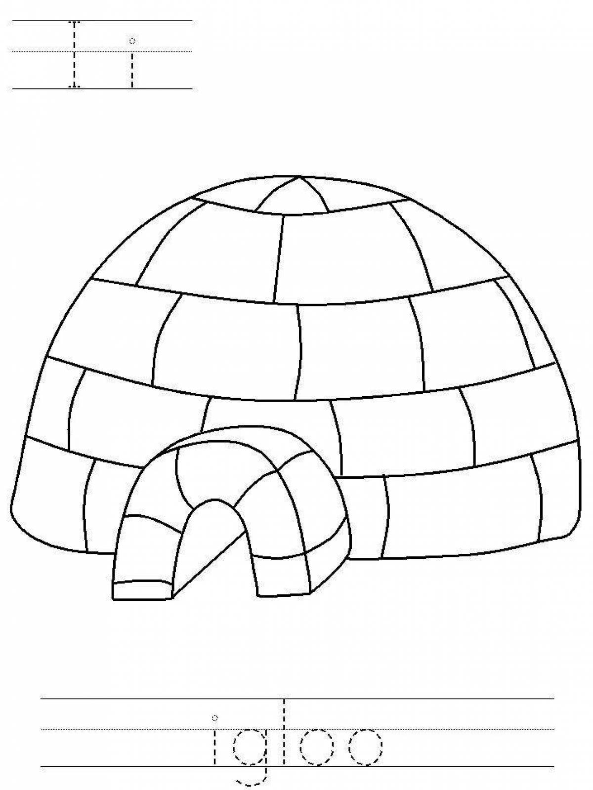 Great igloo coloring book for preschoolers