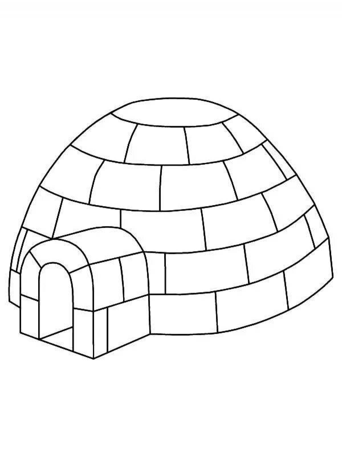 Amazing igloo coloring pages for toddlers