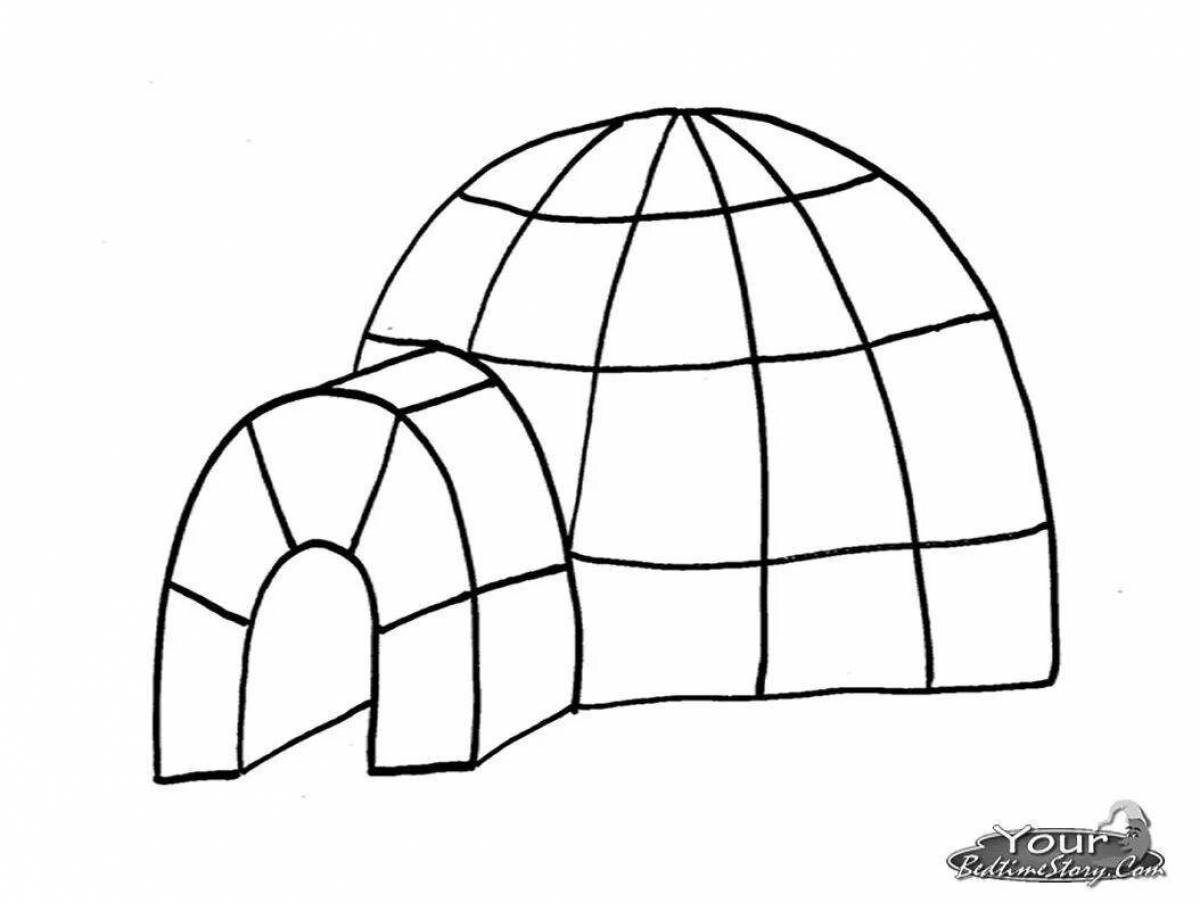 Blessed igloo coloring book for kids