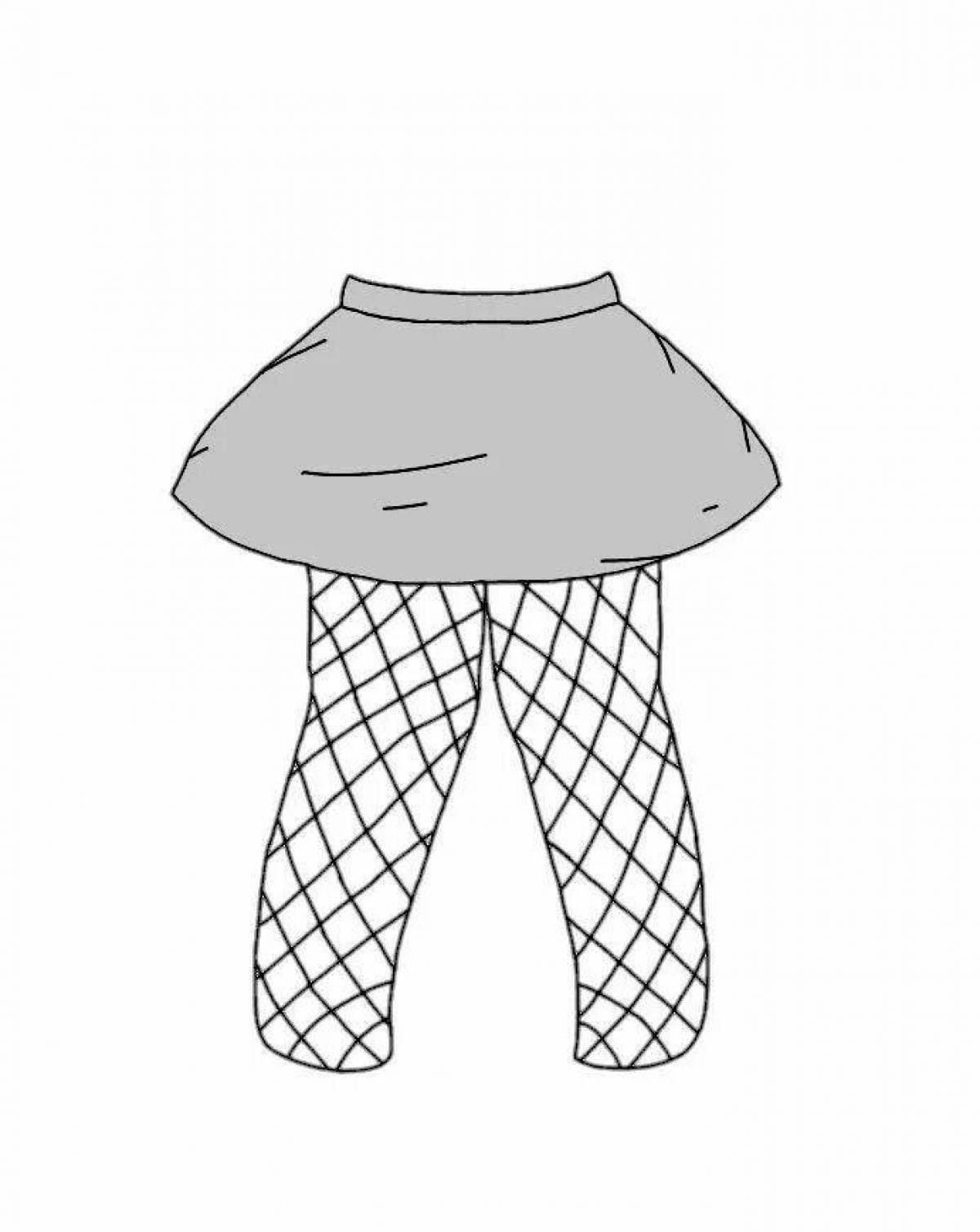 Attractive clothing gacha club coloring page