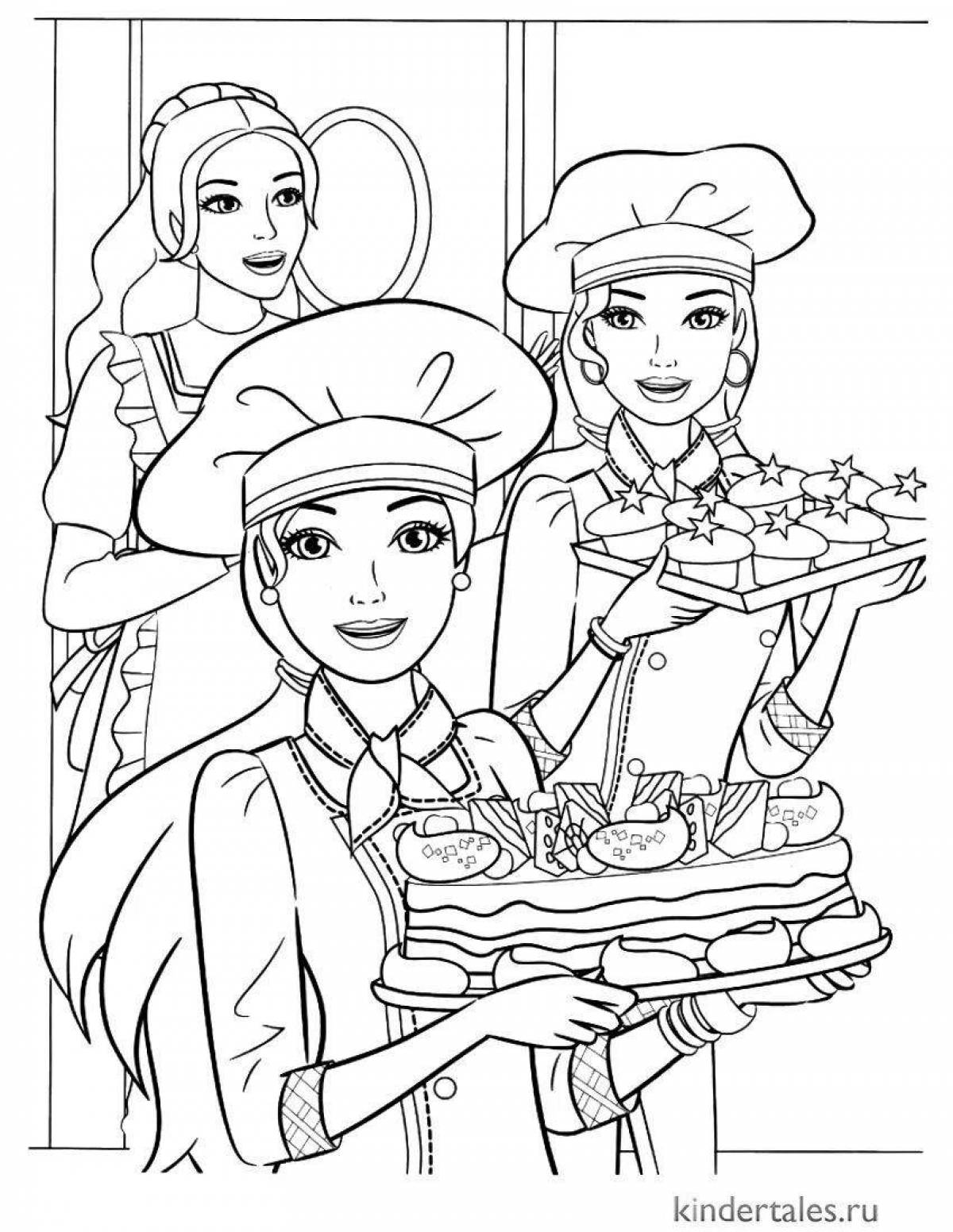 Delightful confectionery coloring book for kids