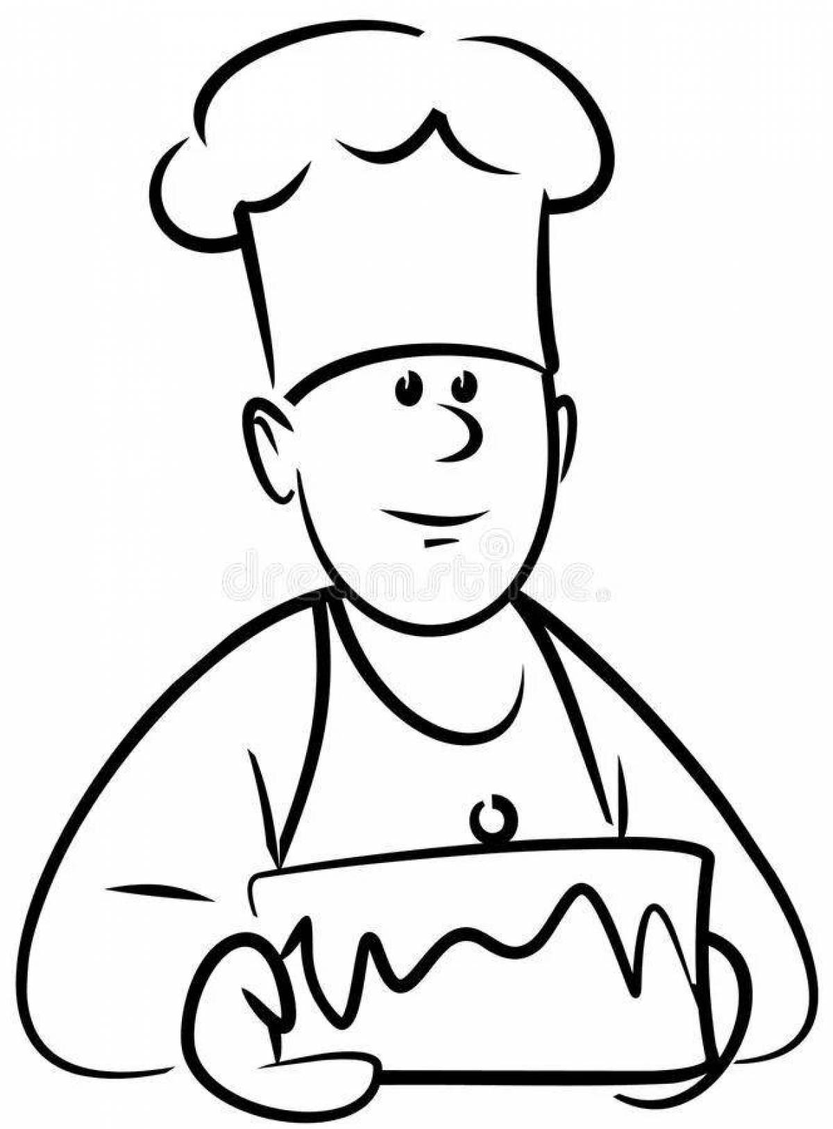 Joyful confectionery coloring book for kids