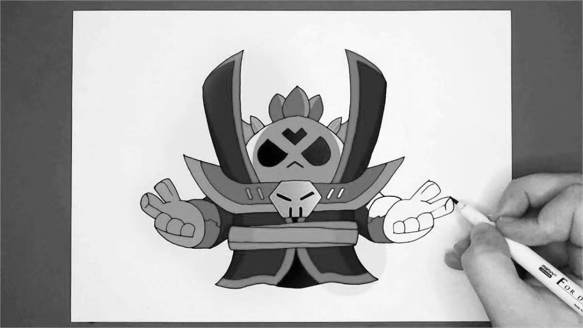 Раскраска Призрачная раскраска спайк темный лорд