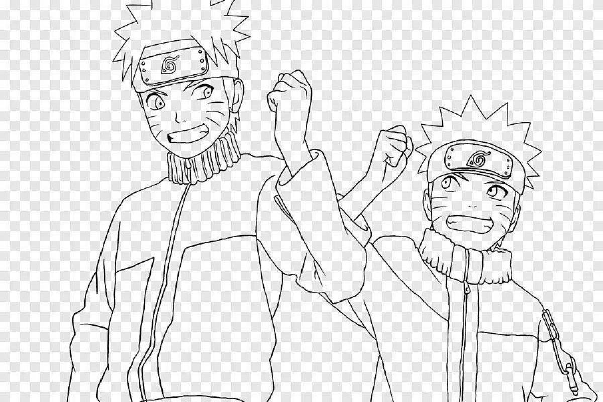 Fabulous naruto and boruto coloring pages